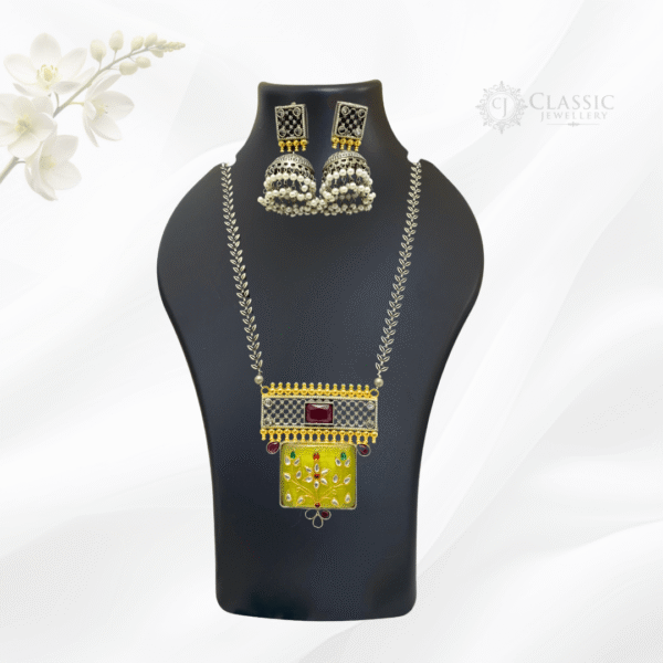 German Silver Dual Tone Necklace10