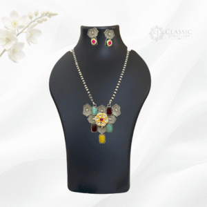 German Silver Dual Tone Necklace8