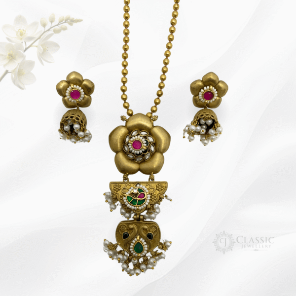 German Silver Gold Heritage Necklace11
