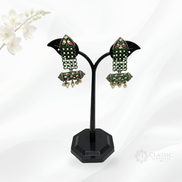 German-Silver-Print-Earings