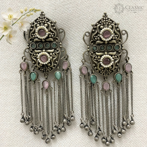 German-Silver-antique-pink-Earings-1