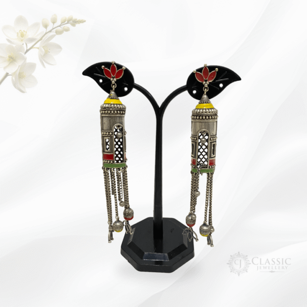 German Silver Heritage Earings - Image 2