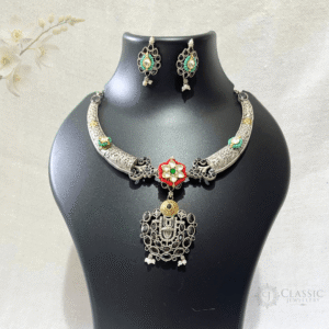 German Silver Dual Tone Necklace-14