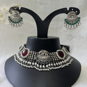 German Silver Dual Tone Necklace-18