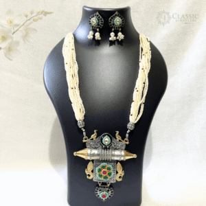 German Silver Dual Tone Necklace-23