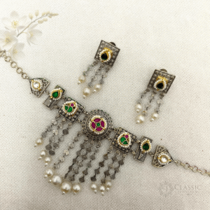 The "Royal" German Silver Kundan Studded Choker