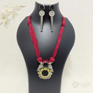 German Silver thread necklace