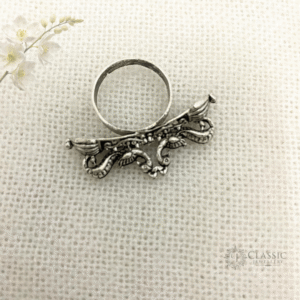 Silver Oxidized ring