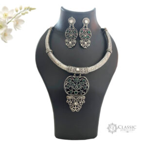 oxidized necklace 15