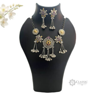 oxidized necklace 17